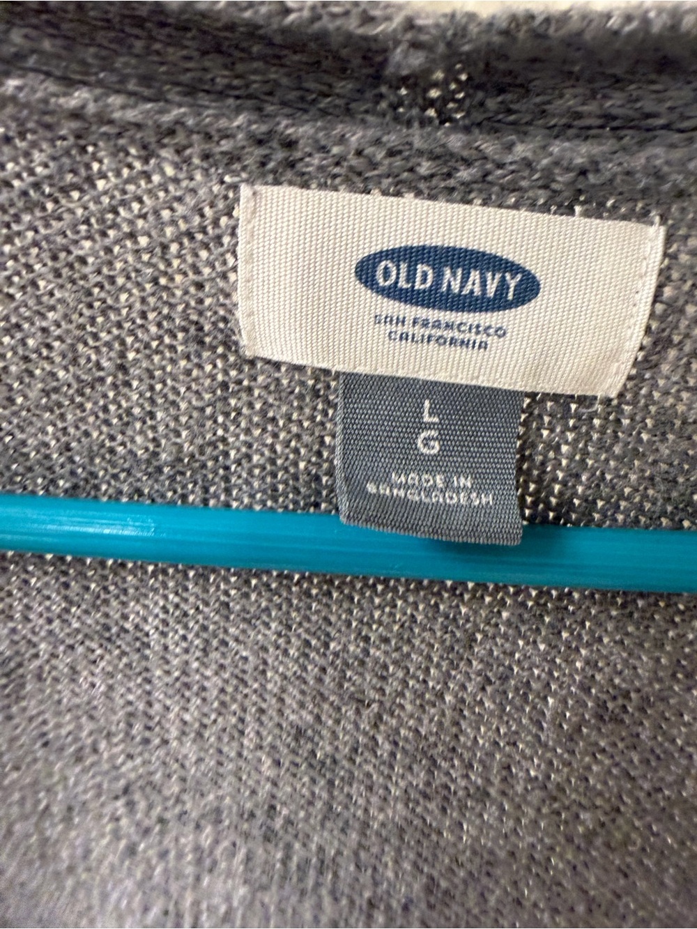 Old Navy Heather Gray Open-Front Women's Cardigan - Picture 2 of 4